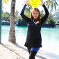 长袖裤防晒水母衣女加大码 漂流浮潜水冲浪服胖妹妹200斤泳衣